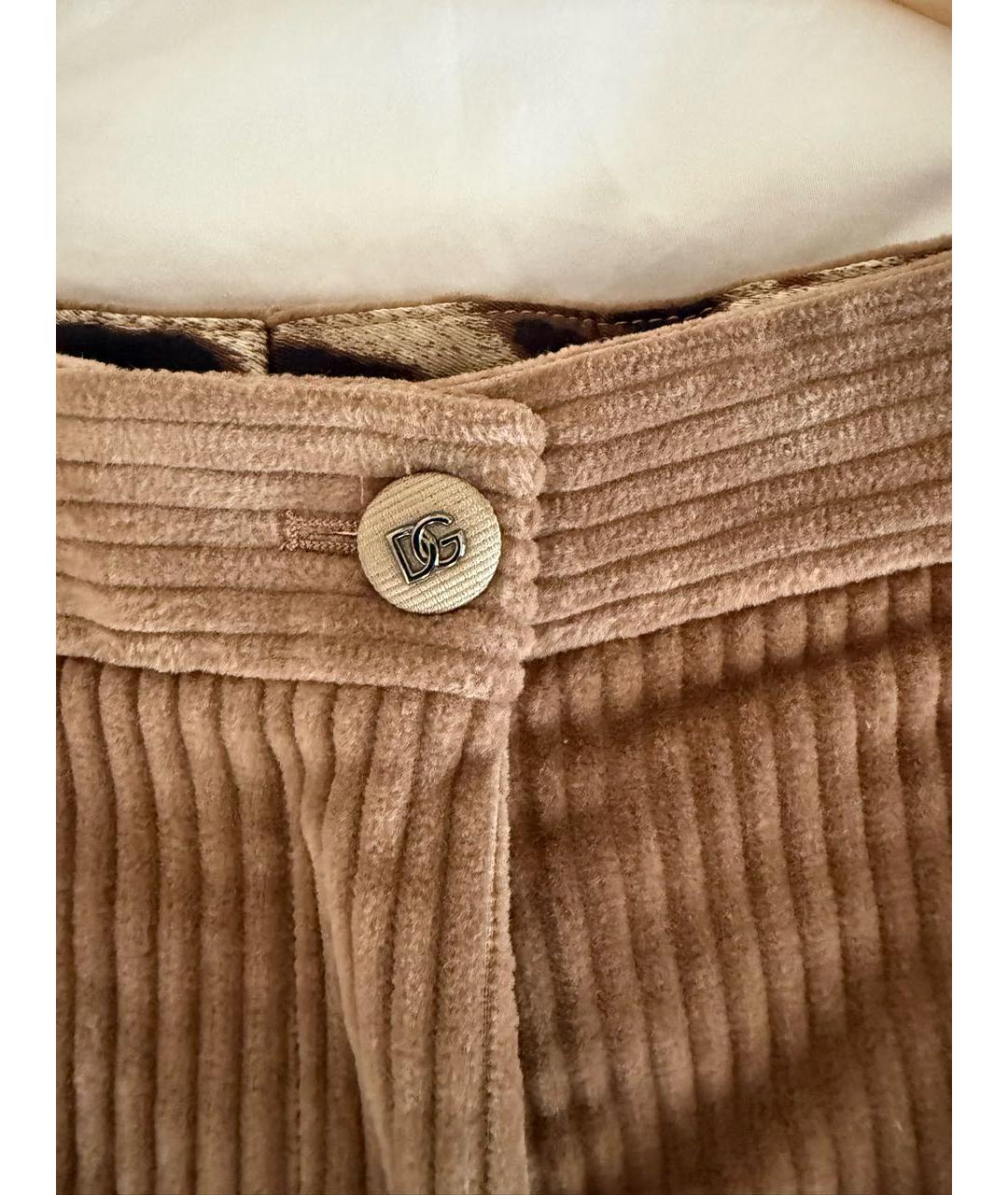 DOLCE&GABBANA Коричневые хлопковые шорты, фото 4