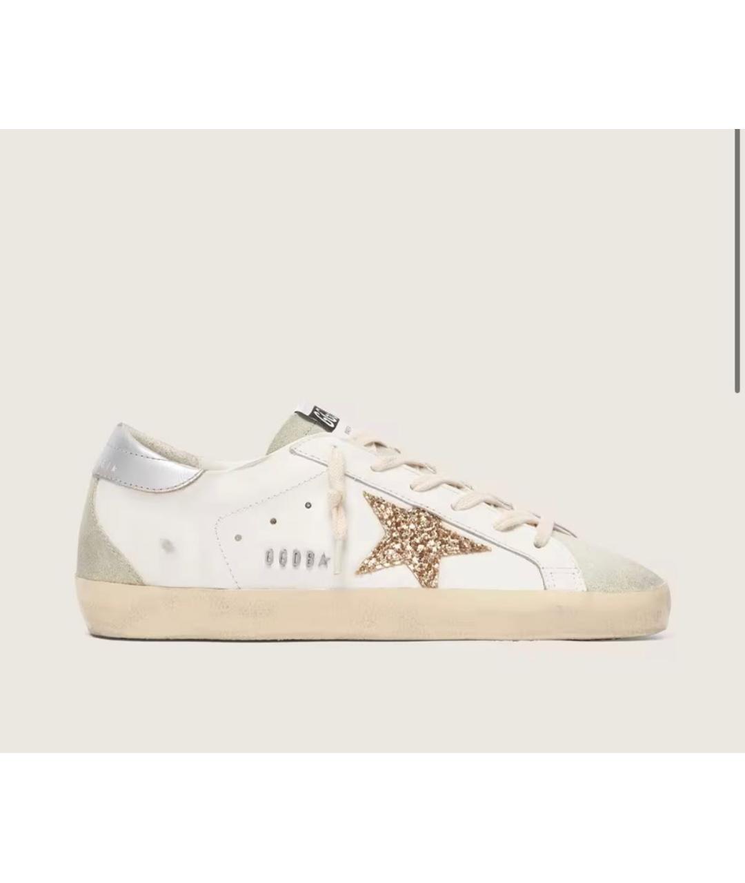 GOLDEN GOOSE DELUXE BRAND Белые кожаные кеды, фото 1