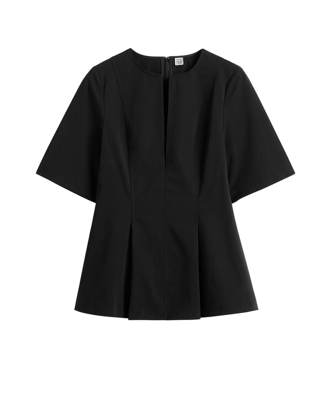 TOTEME Черная хлопковая футболка, фото 1