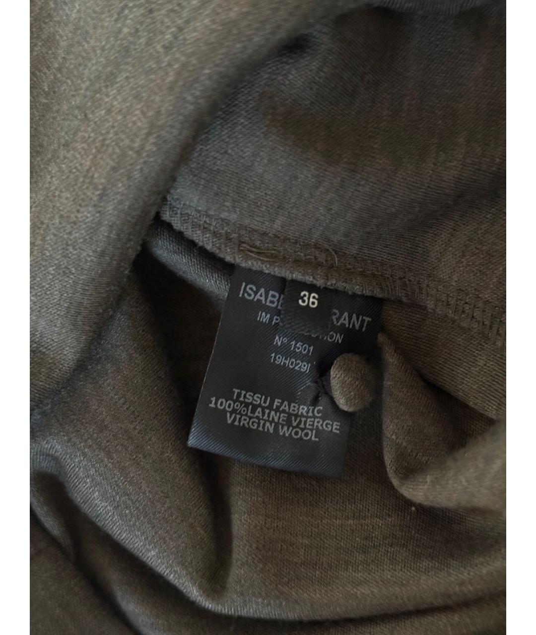 ISABEL MARANT Антрацитовая шерстяная блузы, фото 5