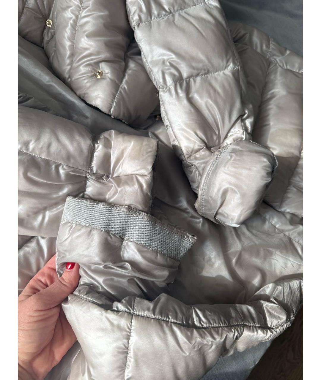 HERNO Серебрянный полиамидовый пуховик, фото 7