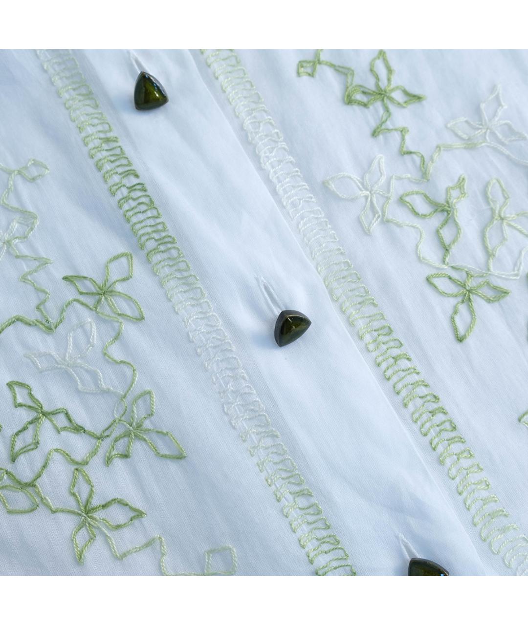 ERMANNO SCERVINO Белая хлопковая рубашка, фото 4