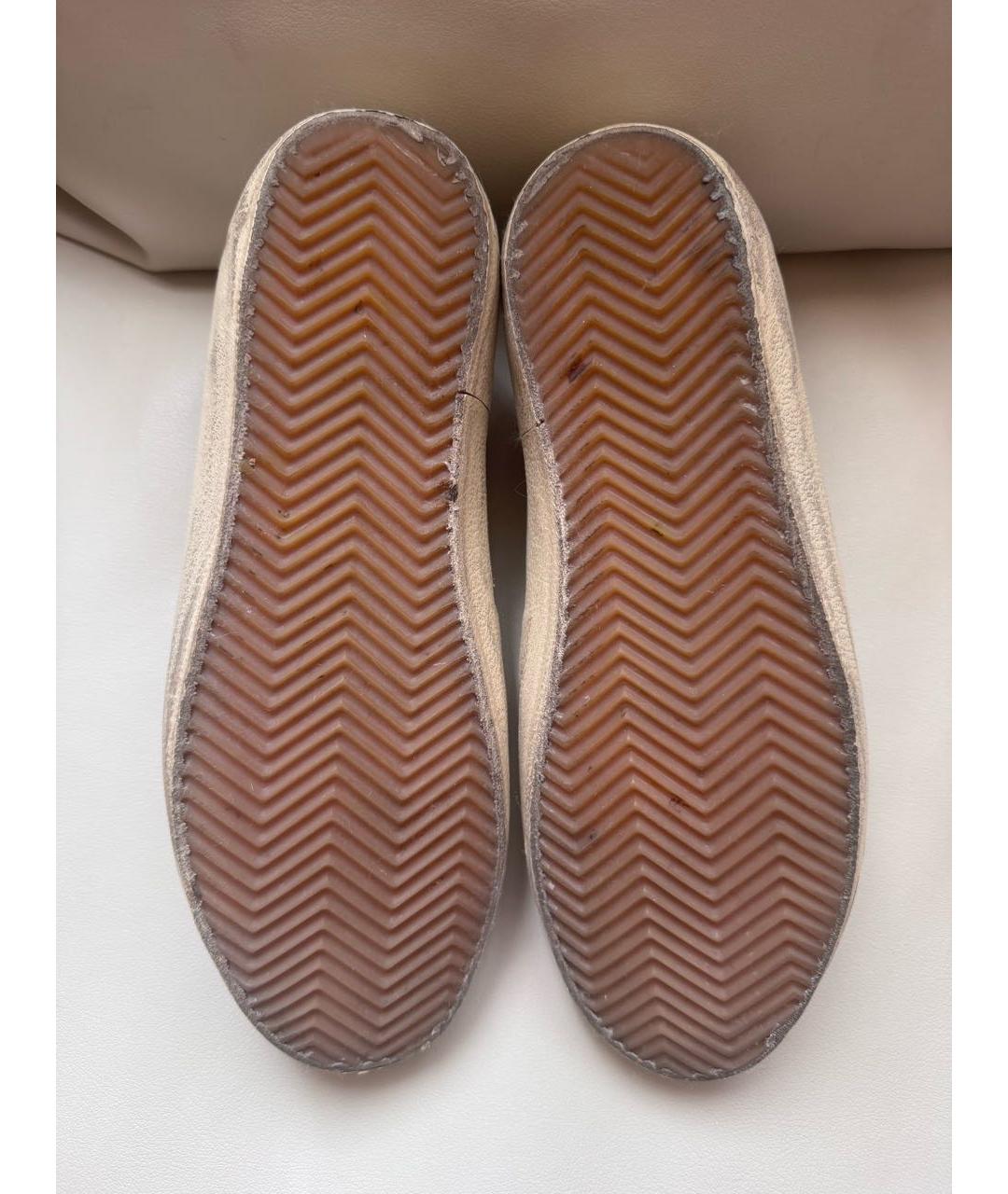 GOLDEN GOOSE DELUXE BRAND Белые кожаные кроссовки, фото 7