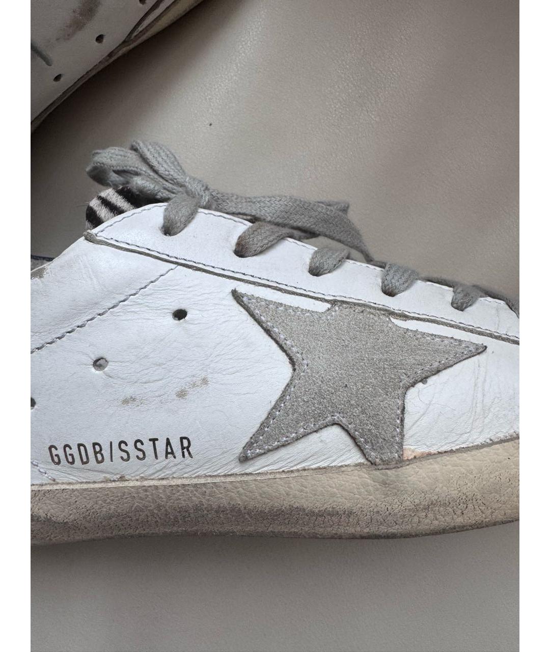 GOLDEN GOOSE DELUXE BRAND Белые кожаные кроссовки, фото 5