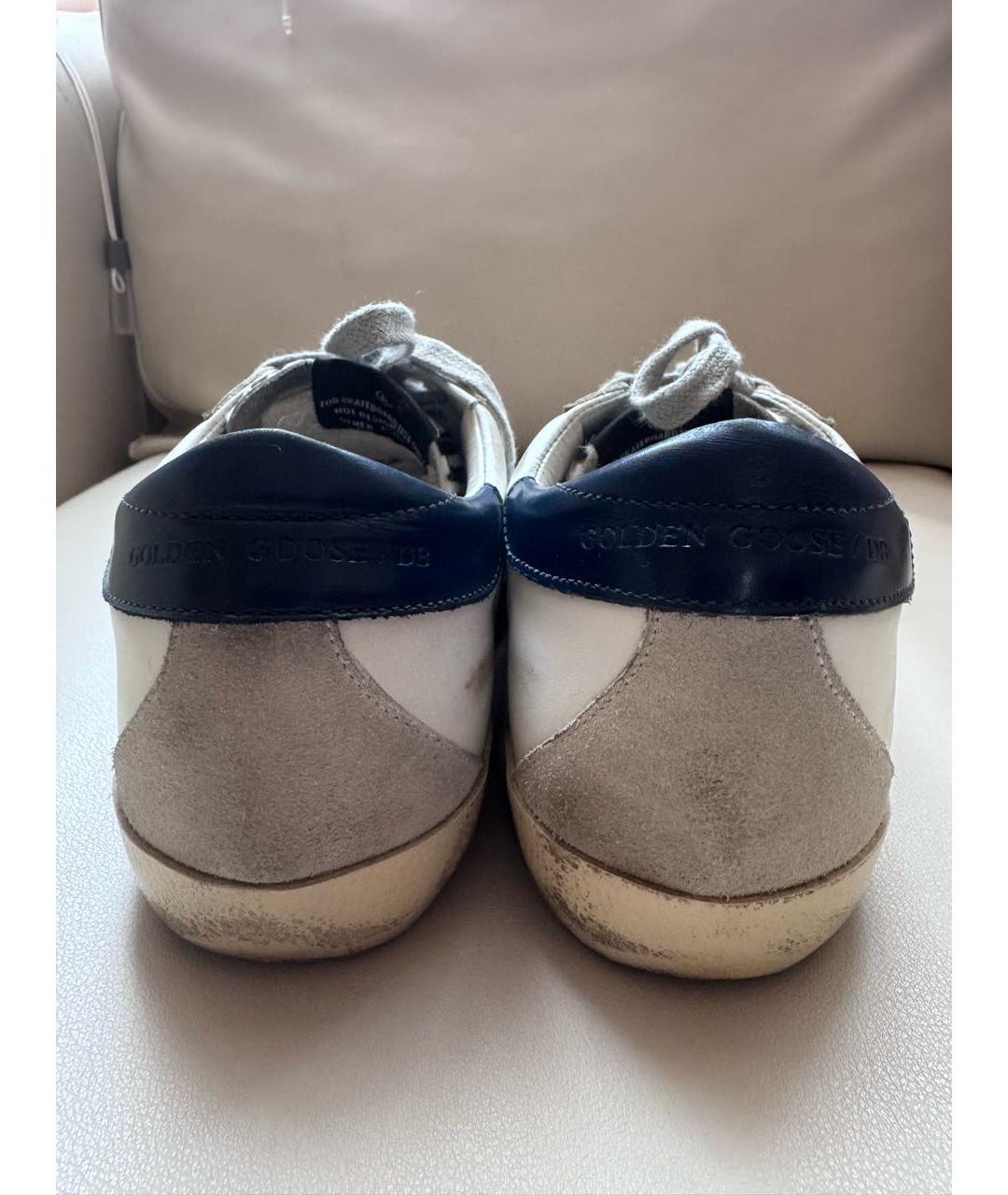 GOLDEN GOOSE DELUXE BRAND Белые кожаные кроссовки, фото 4