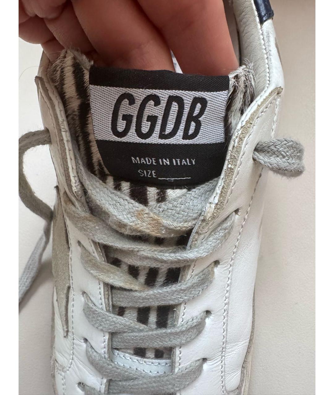 GOLDEN GOOSE DELUXE BRAND Белые кожаные кроссовки, фото 6