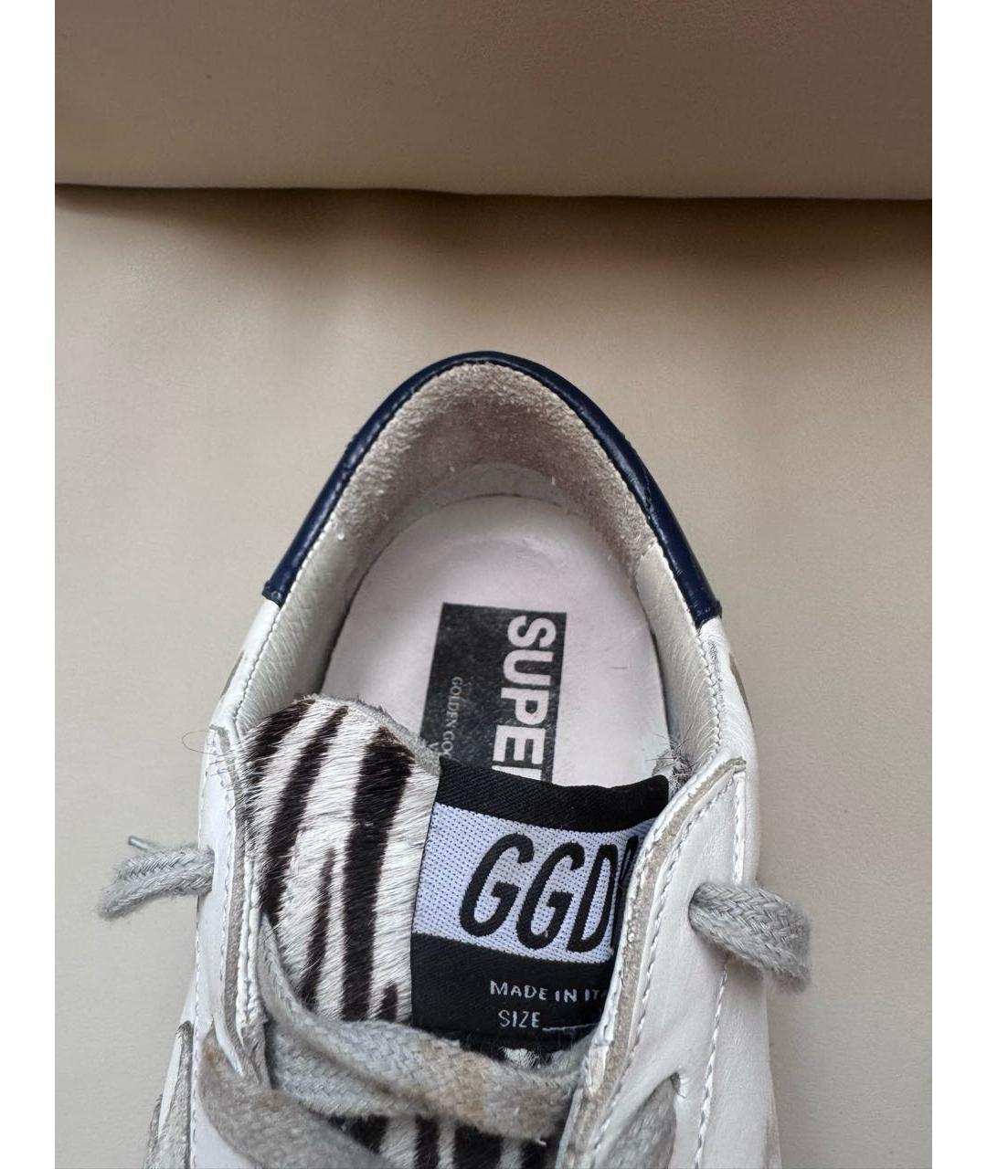 GOLDEN GOOSE DELUXE BRAND Белые кожаные кроссовки, фото 8