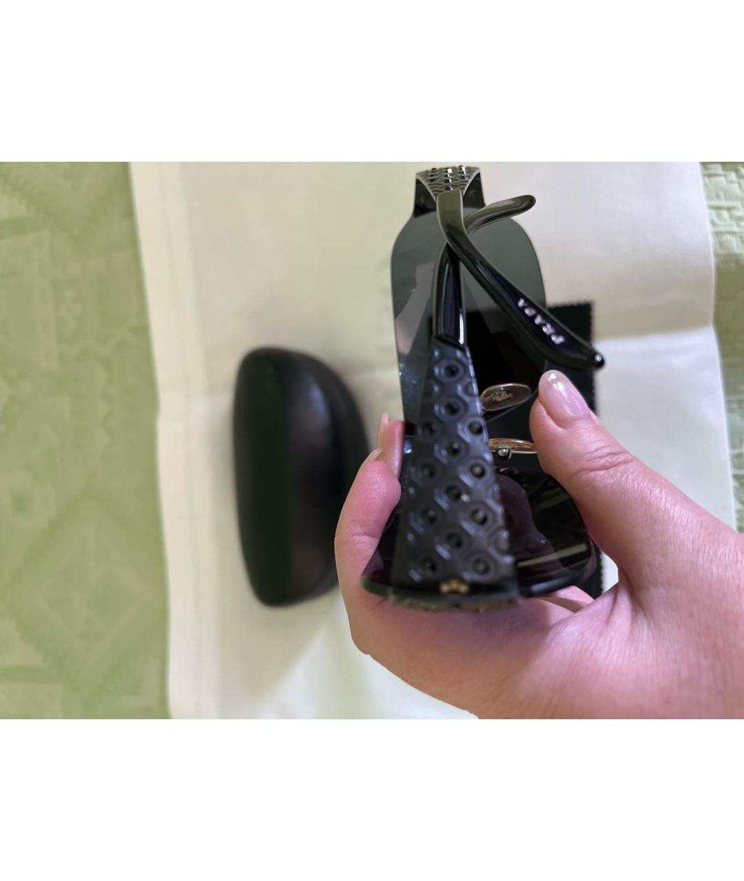 PRADA Черные пластиковые солнцезащитные очки, фото 6