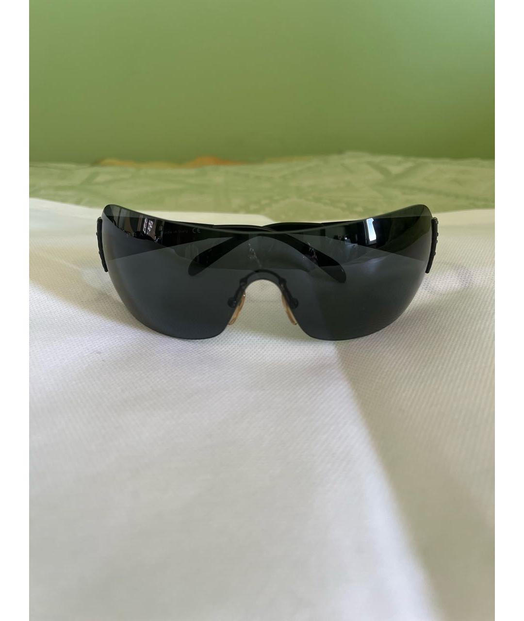 PRADA Черные пластиковые солнцезащитные очки, фото 7