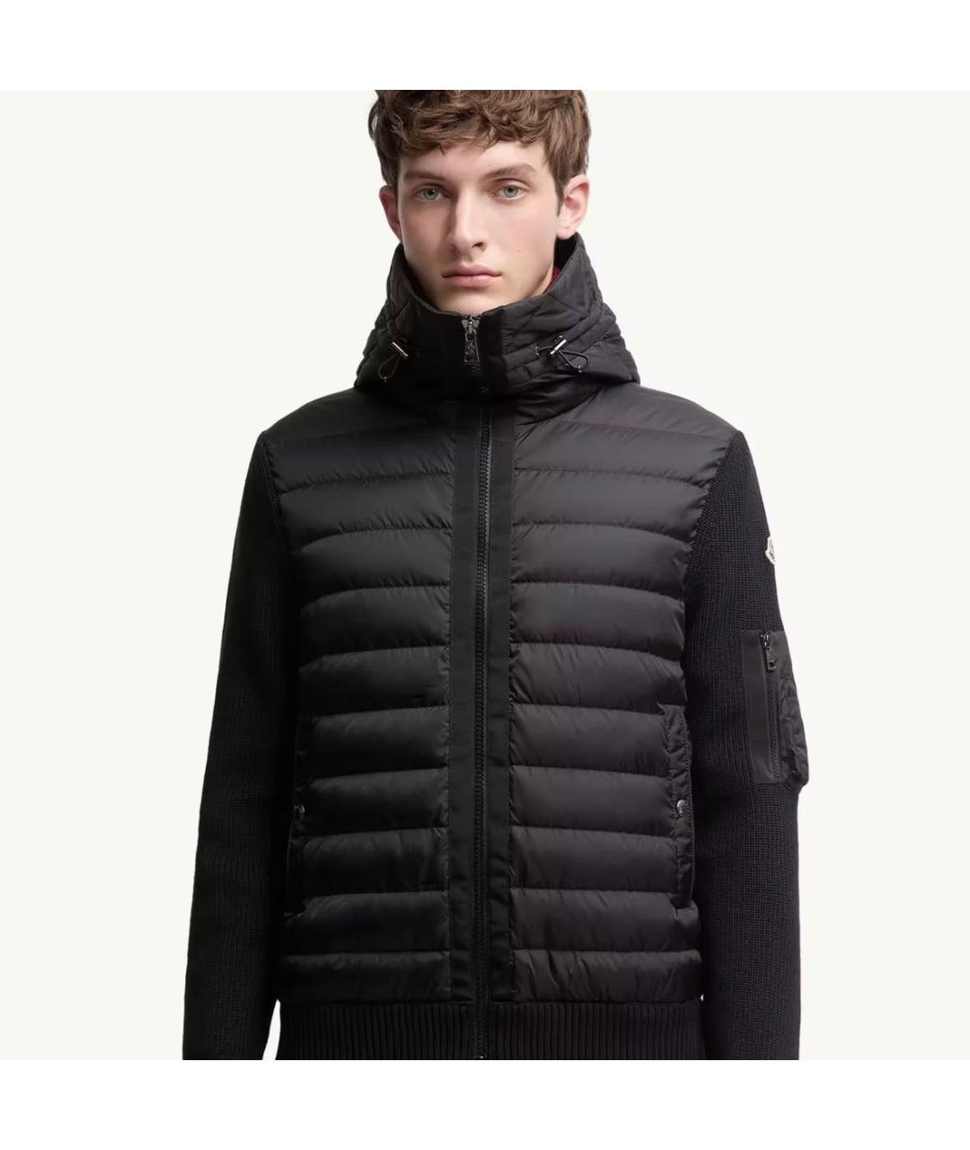 MONCLER Черная куртка, фото 2