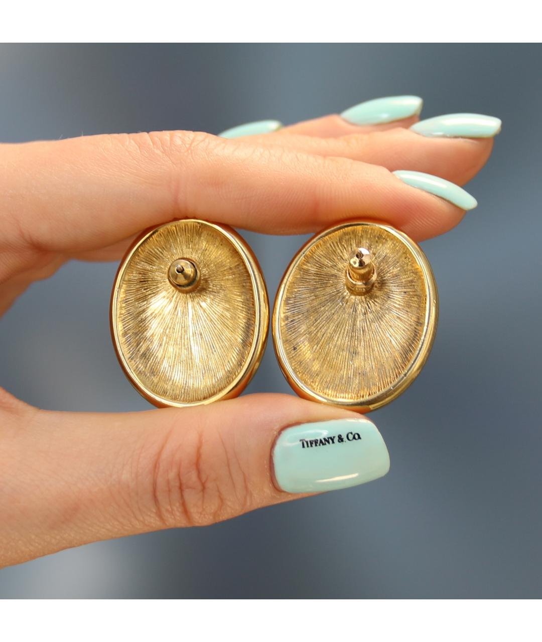 MONET Зеленые позолоченные серьги, фото 7