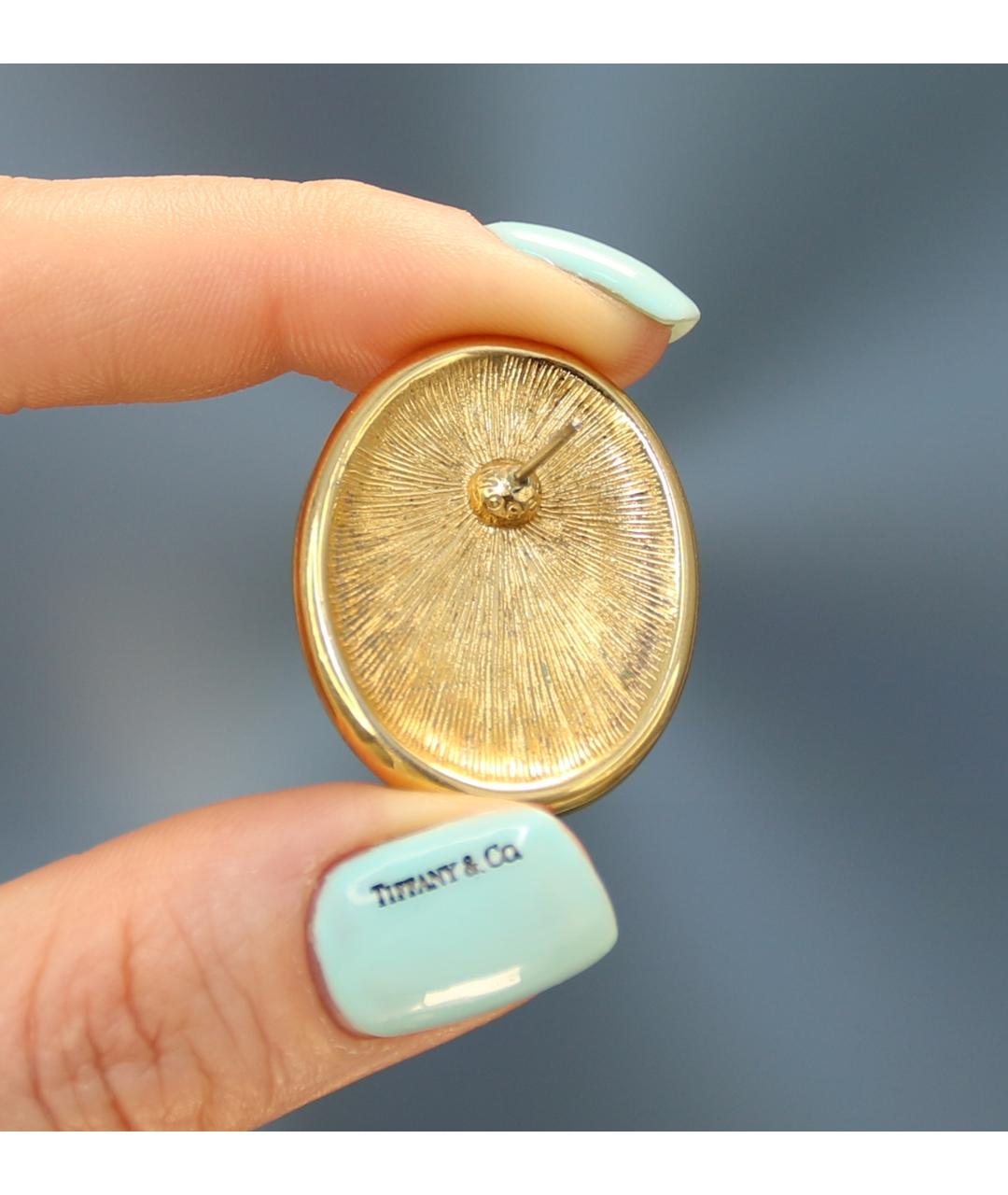 MONET Зеленые позолоченные серьги, фото 8