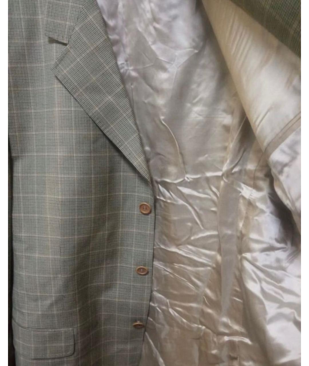 ALEXANDER MCQUEEN Бежевый шерстяной пиджак, фото 4