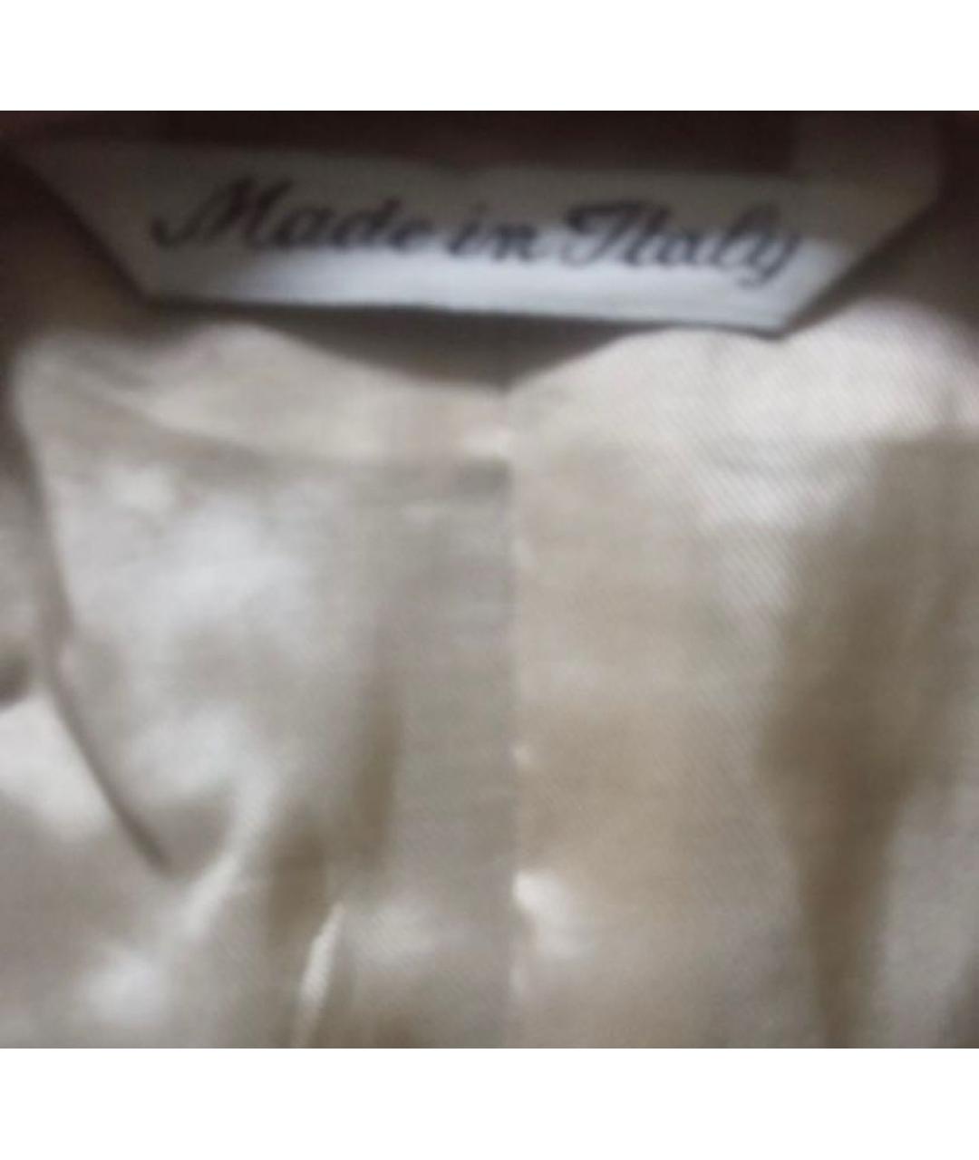 ALEXANDER MCQUEEN Бежевый шерстяной пиджак, фото 6