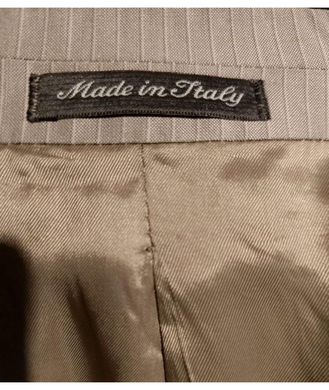 ALEXANDER MCQUEEN Серый шерстяной пиджак, фото 5