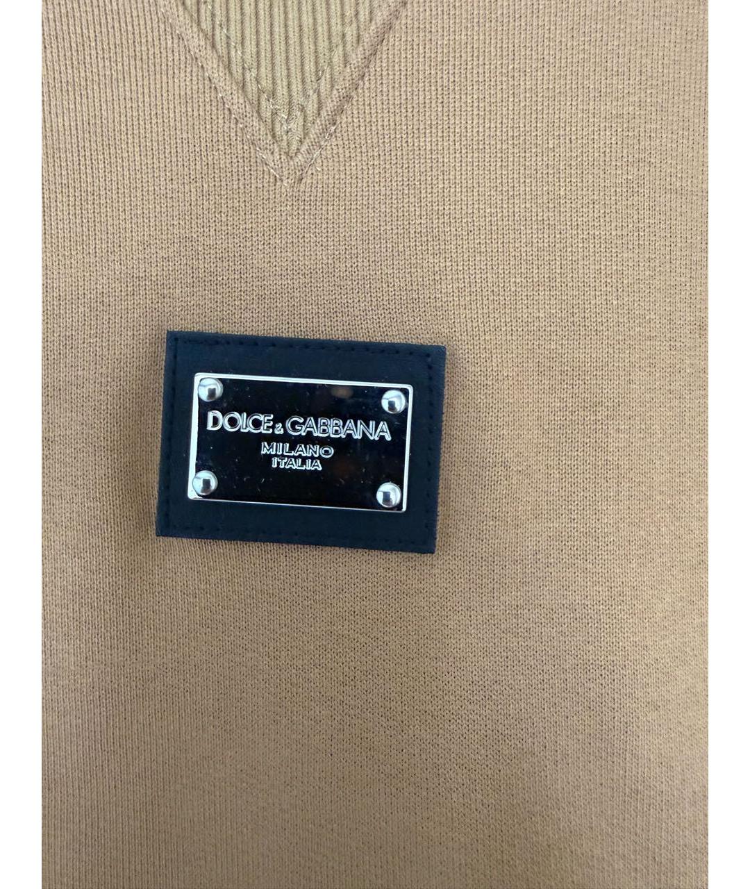 DOLCE&GABBANA Коричневый хлопковый спортивные костюмы, фото 6