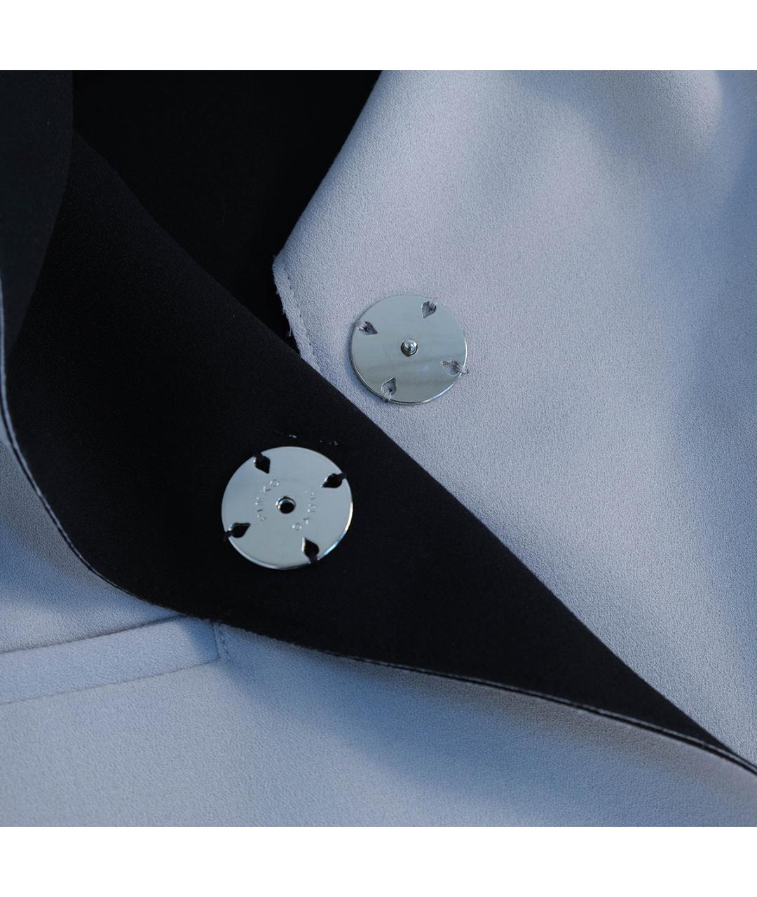 PINKO Серое полиэстеровое пальто, фото 4