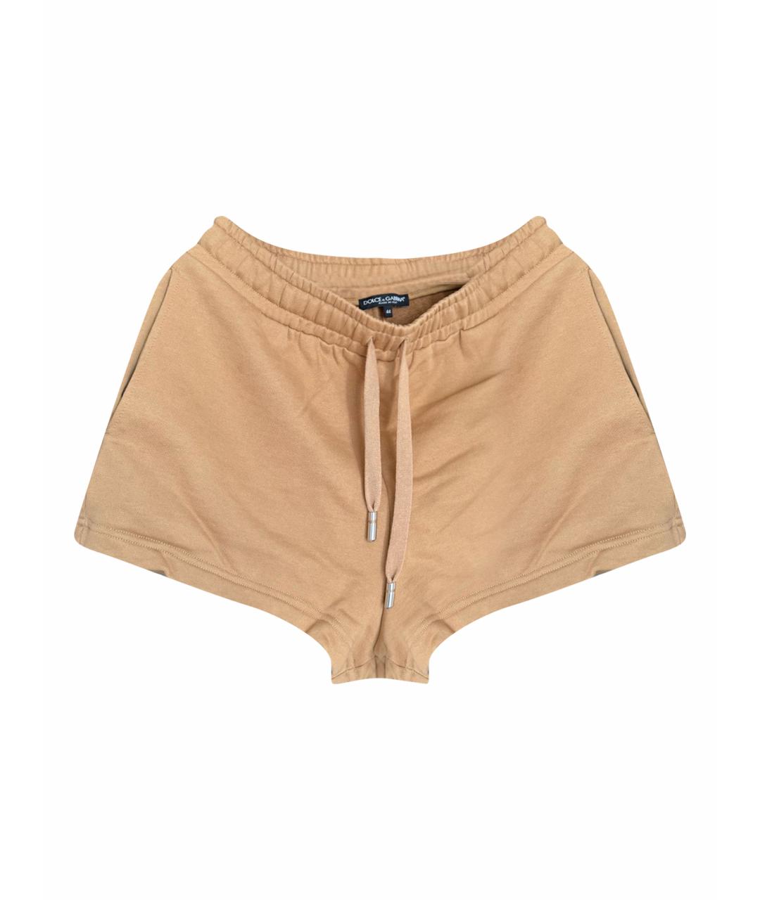 DOLCE&GABBANA Коричневые хлопковые шорты, фото 1