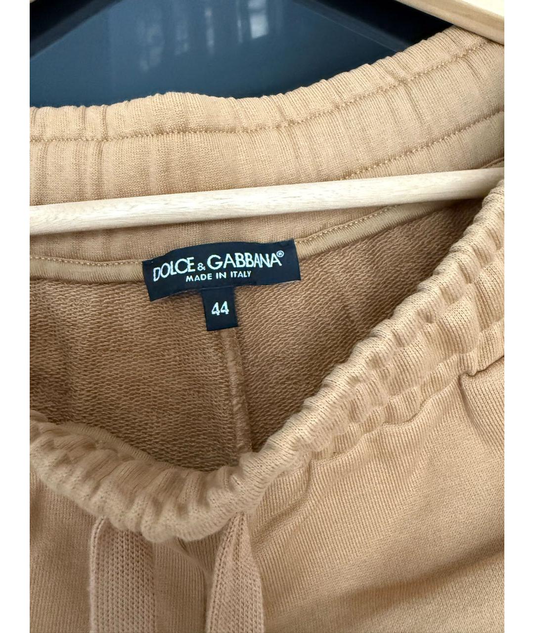 DOLCE&GABBANA Коричневые хлопковые шорты, фото 3