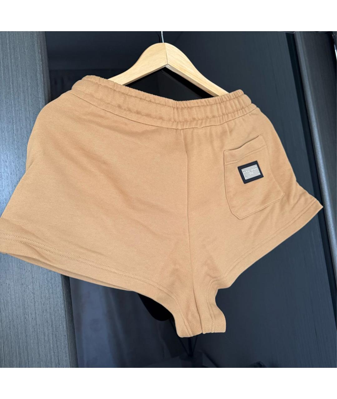 DOLCE&GABBANA Коричневые хлопковые шорты, фото 2