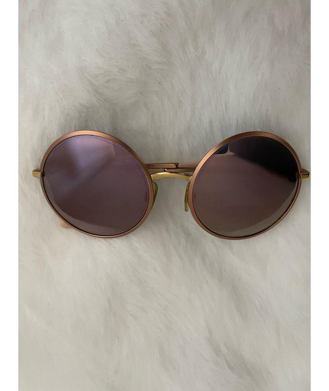DOLCE&GABBANA Розовые металлические солнцезащитные очки, фото 8