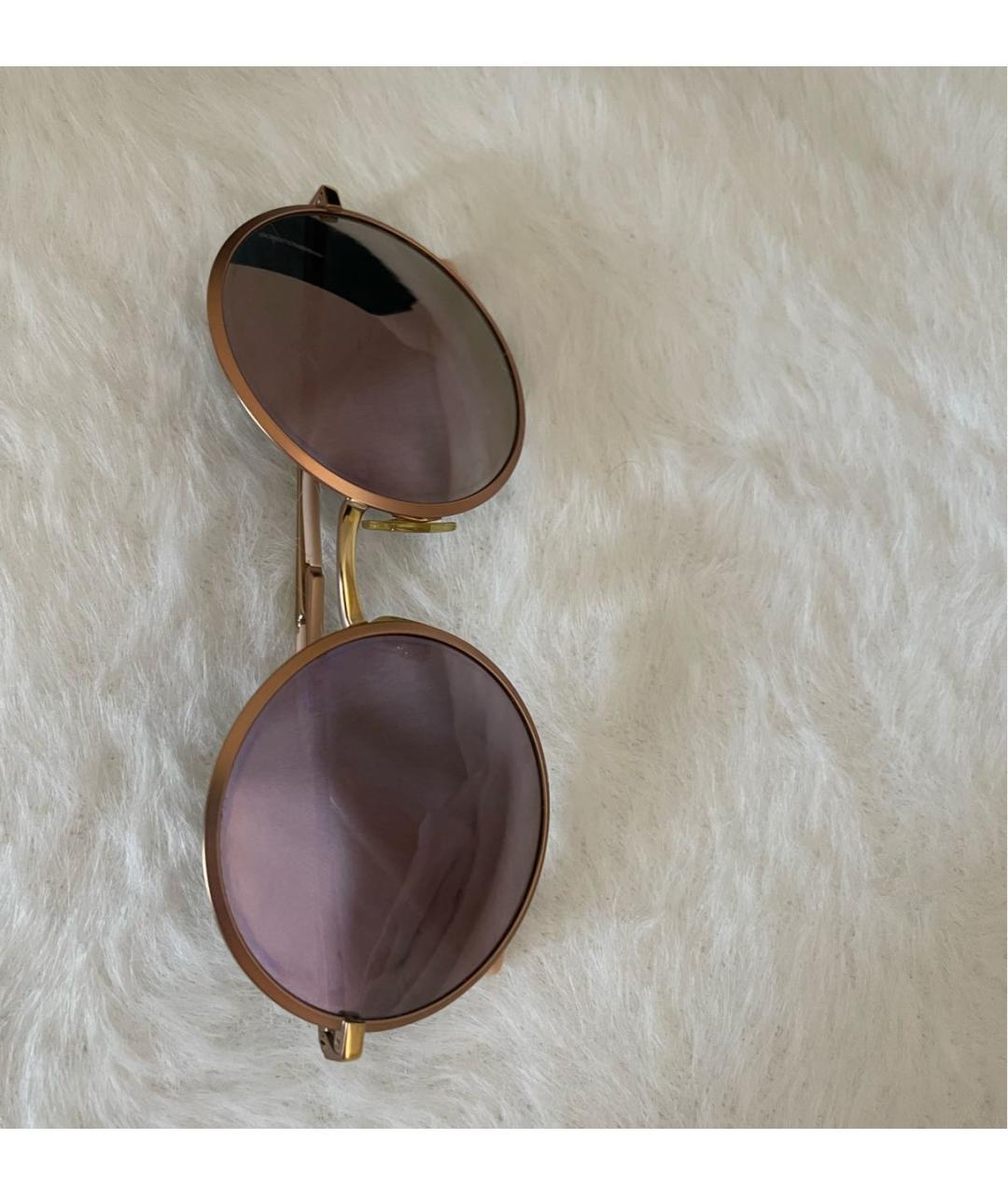 DOLCE&GABBANA Розовые металлические солнцезащитные очки, фото 7