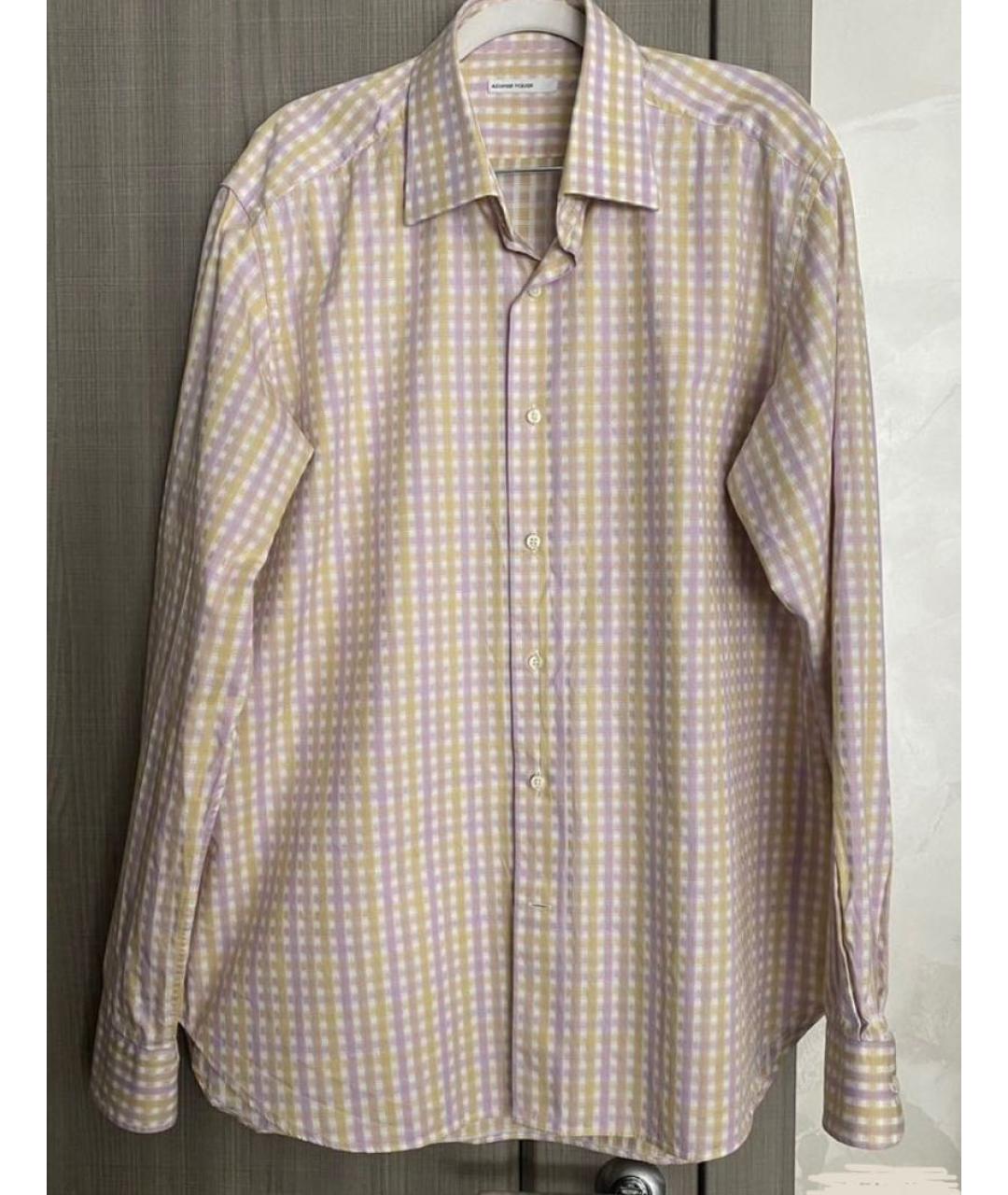 ALEXANDER MCQUEEN Мульти хлопковая кэжуал рубашка, фото 9