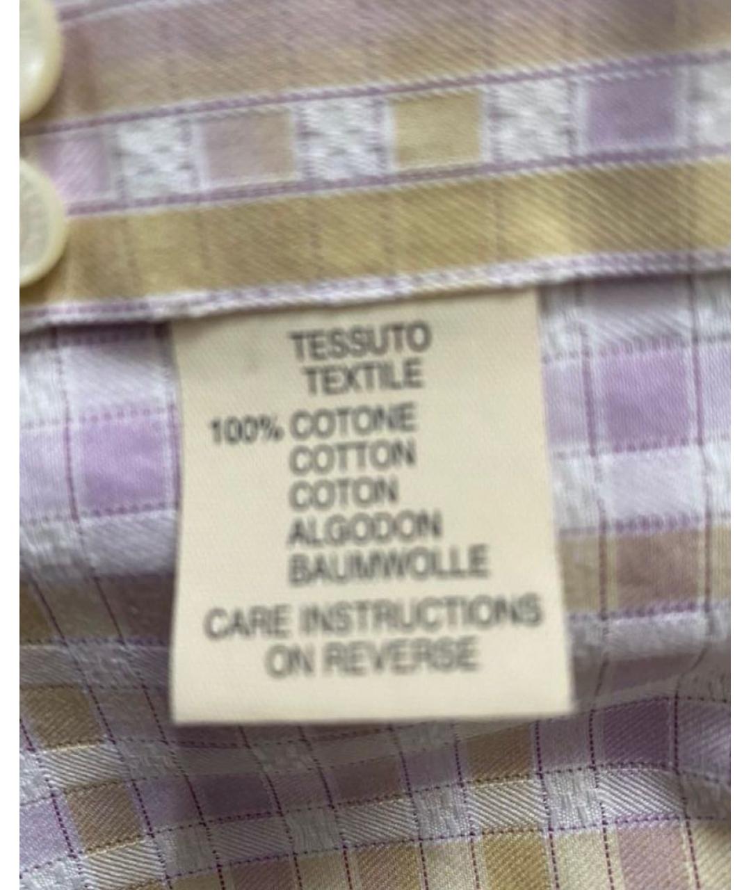 ALEXANDER MCQUEEN Мульти хлопковая кэжуал рубашка, фото 7