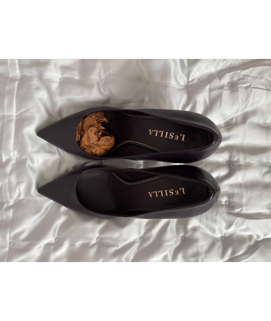 LE SILLA Черные кожаные туфли, фото 3