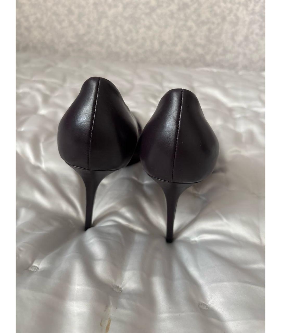 LE SILLA Черные кожаные туфли, фото 4