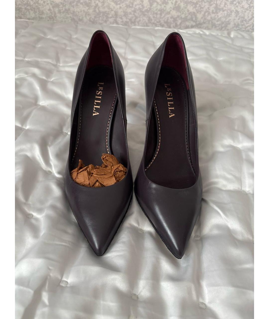 LE SILLA Черные кожаные туфли, фото 2