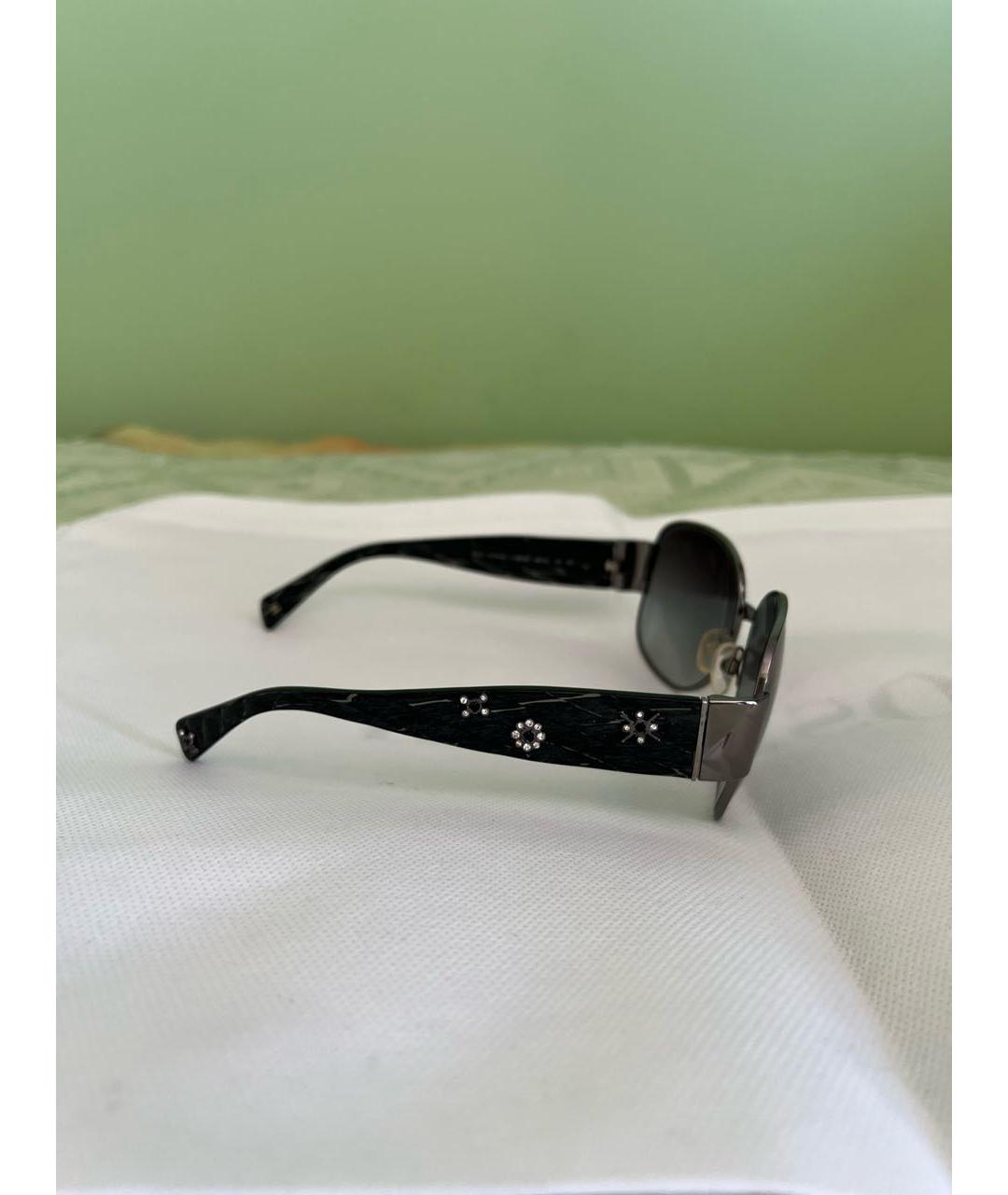 CHANEL Серые металлические солнцезащитные очки, фото 2