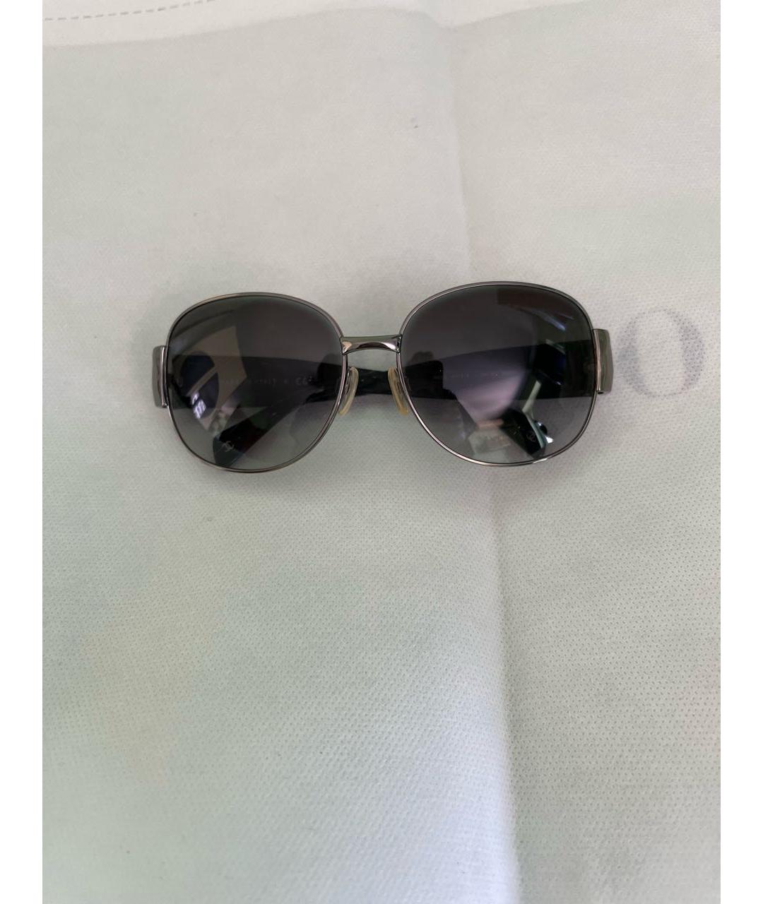 CHANEL Серые металлические солнцезащитные очки, фото 5