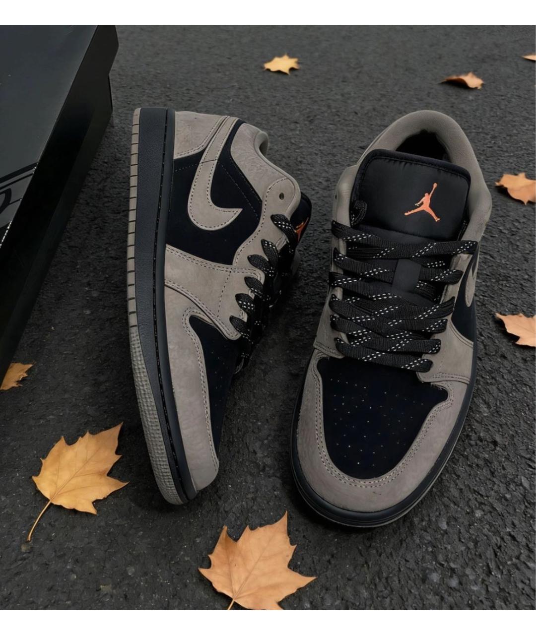 JORDAN Коричневые кожаные кроссовки, фото 5