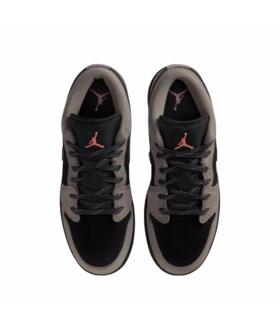 JORDAN Коричневые кожаные кроссовки, фото 3