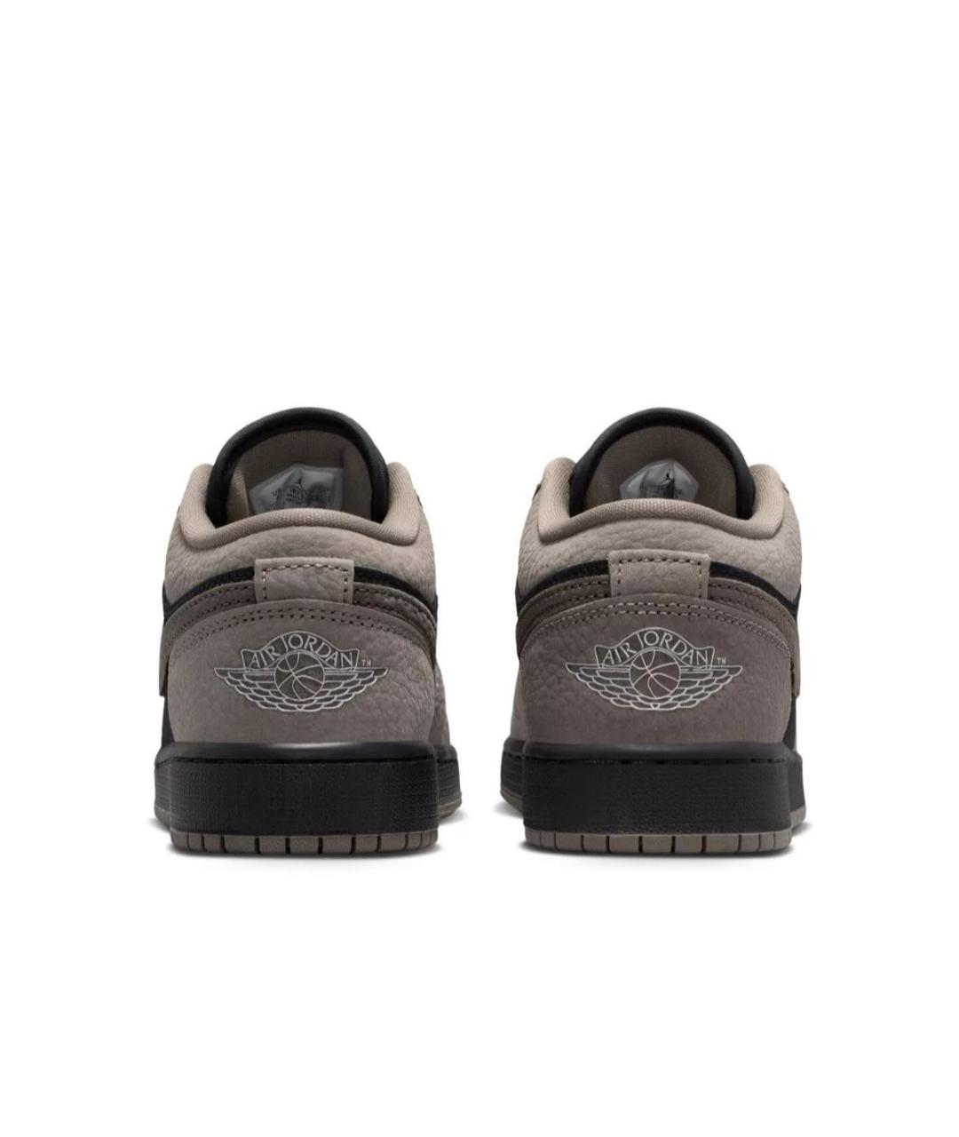 JORDAN Коричневые кожаные кроссовки, фото 4