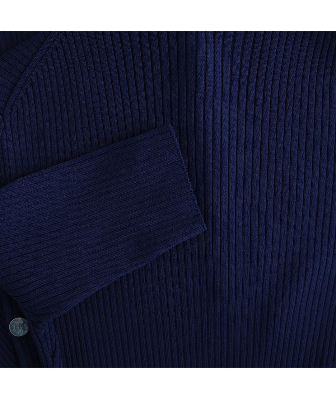 MAJE Темно-синее вискозное повседневное платье, фото 5