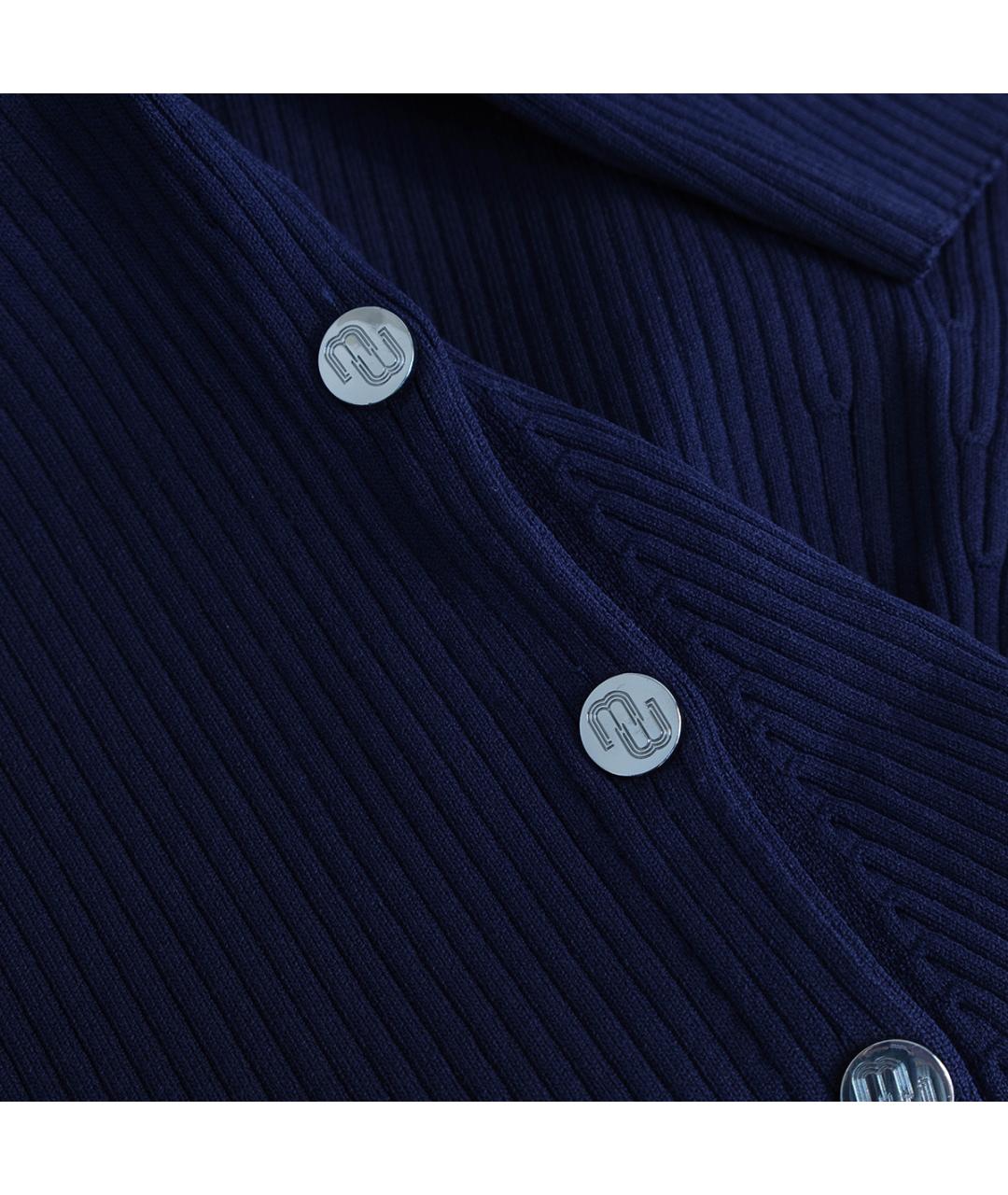 MAJE Темно-синее вискозное повседневное платье, фото 4