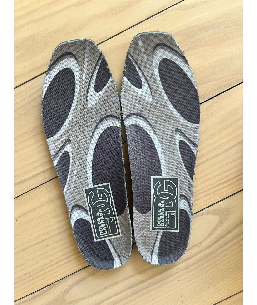 DOLCE&GABBANA Черные текстильные кроссовки, фото 6