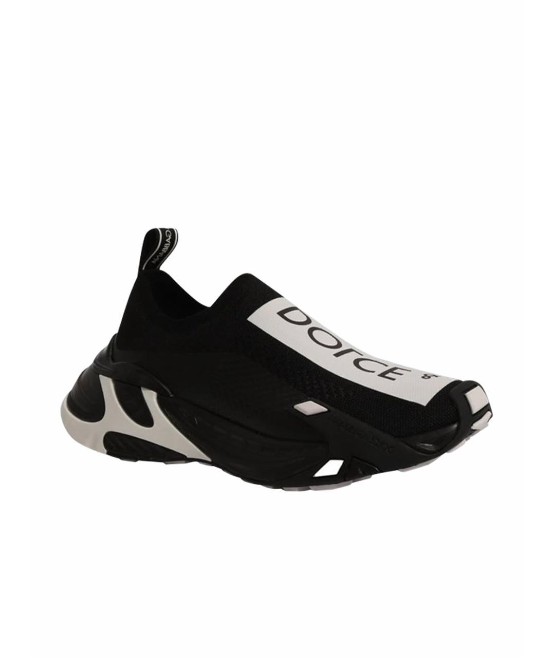 DOLCE&GABBANA Черные текстильные кроссовки, фото 1