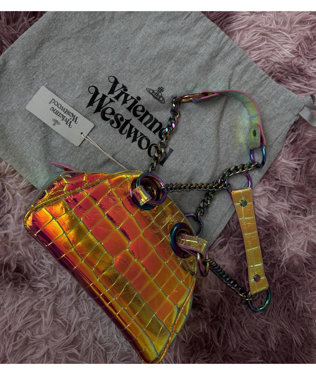 VIVIENNE WESTWOOD Мульти кожаная сумка через плечо, фото 2