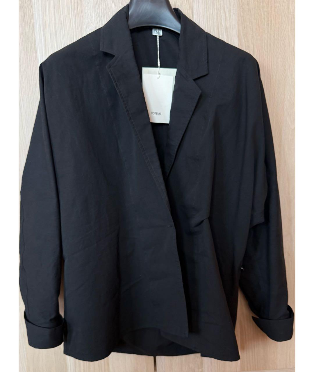 TOTEME Черная хлопковая рубашка, фото 2