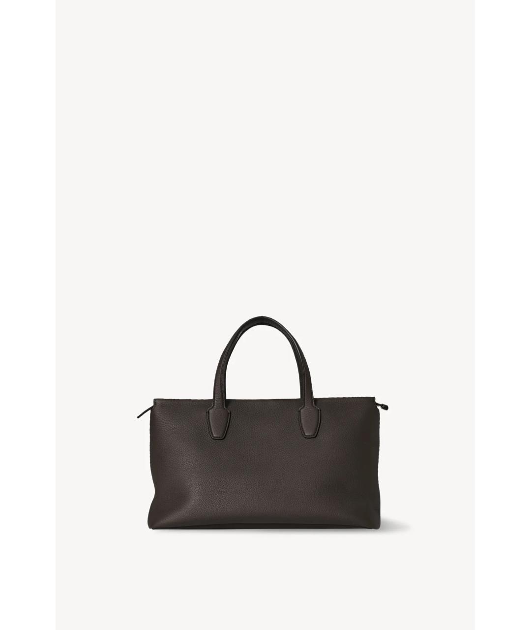 THE ROW Коричневая кожаная сумка тоут, фото 5