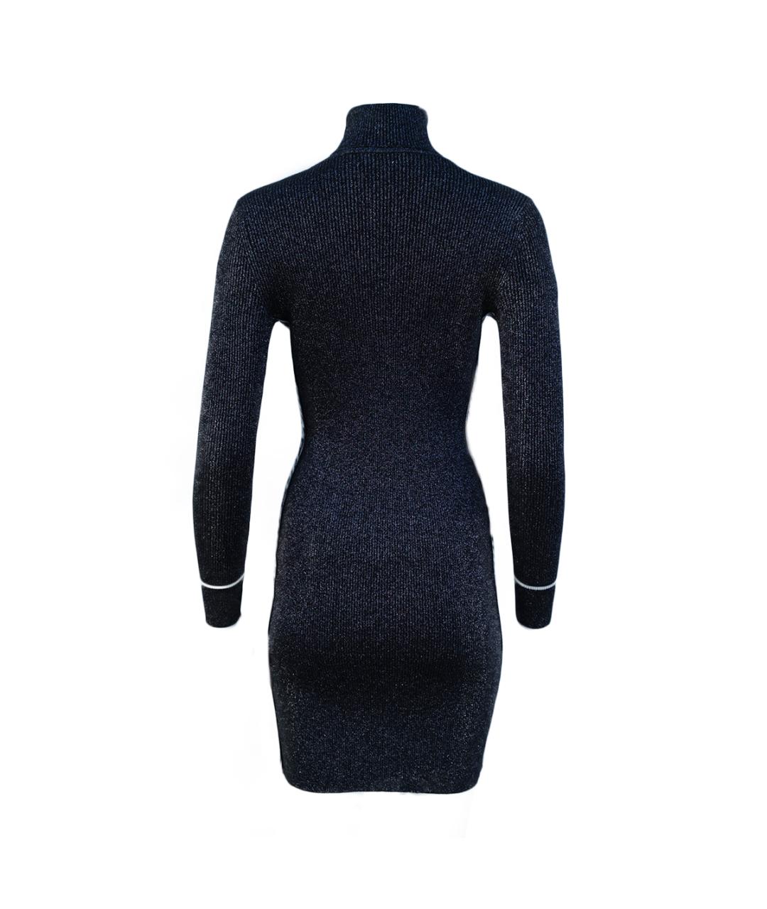 OFF-WHITE Серебряное вискозное повседневное платье, фото 2