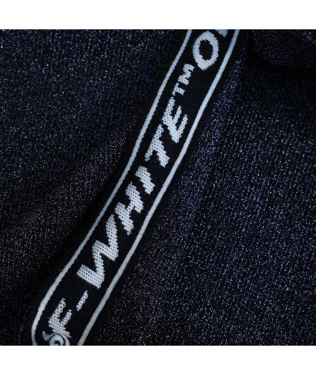 OFF-WHITE Серебряное вискозное повседневное платье, фото 4