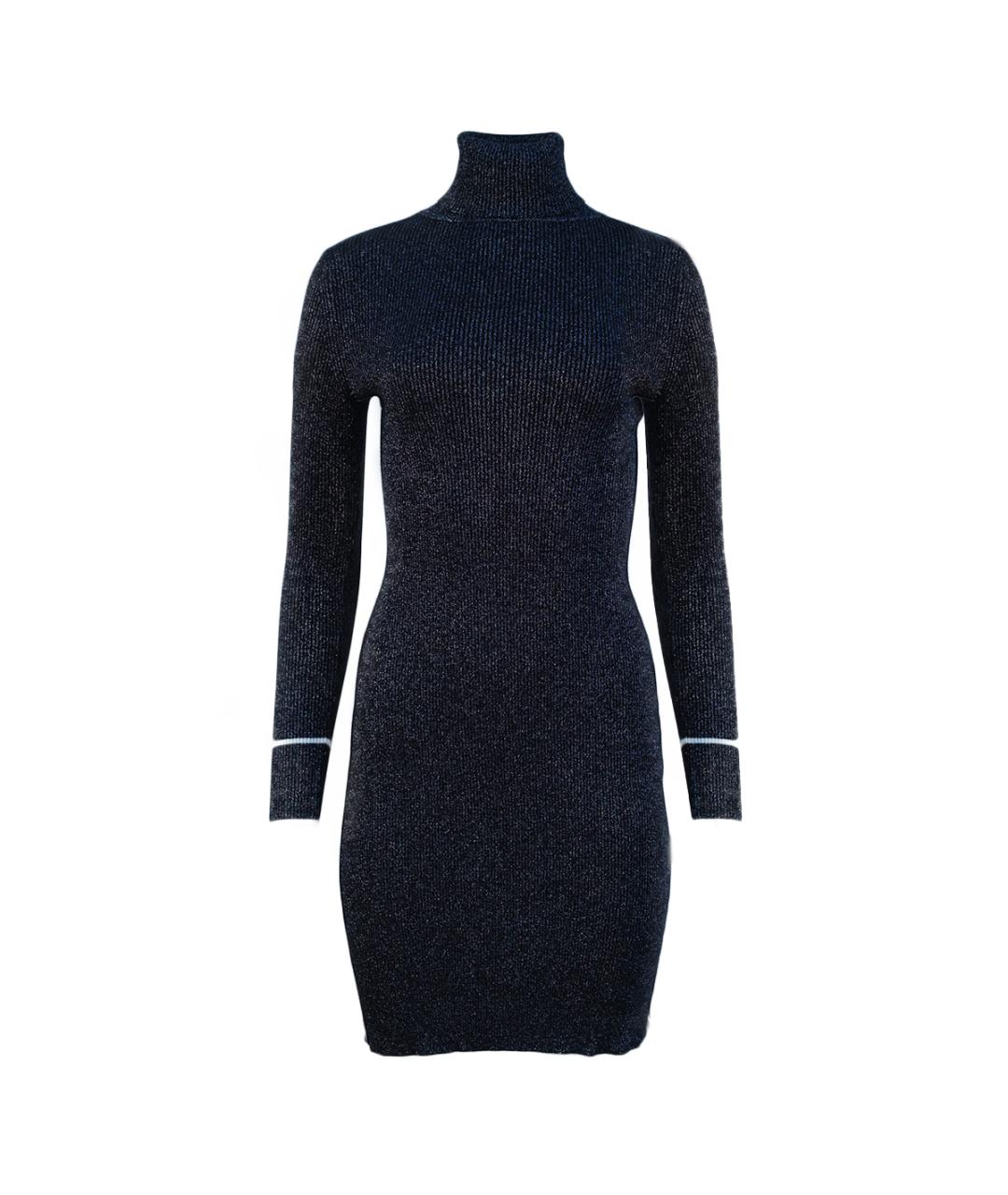 OFF-WHITE Серебряное вискозное повседневное платье, фото 1