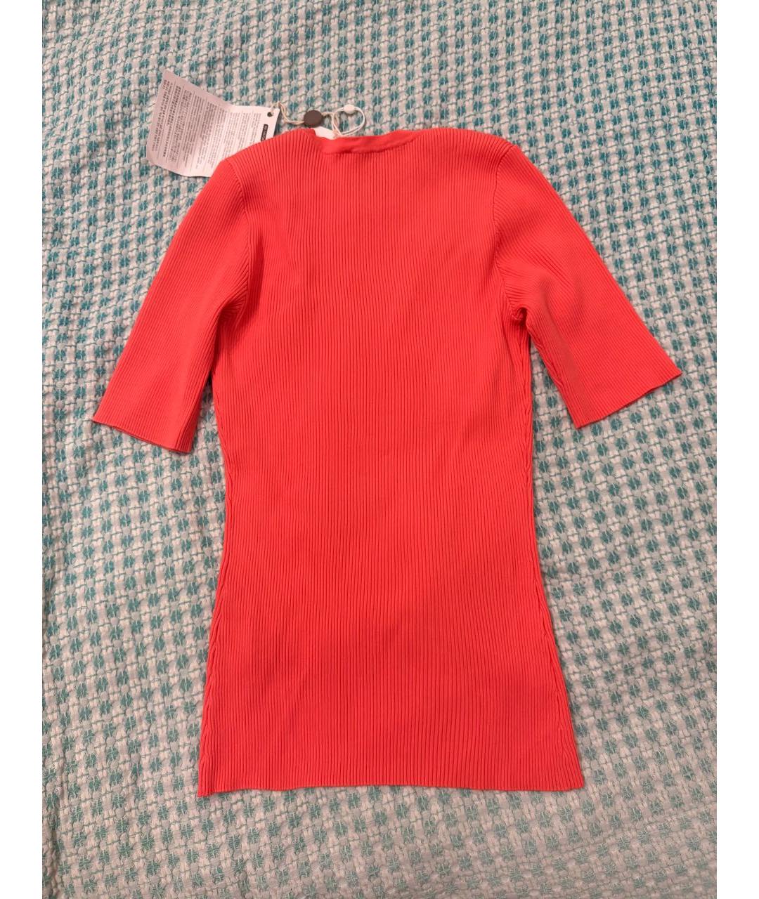 ZIMMERMANN Коралловая вискозная футболка, фото 5