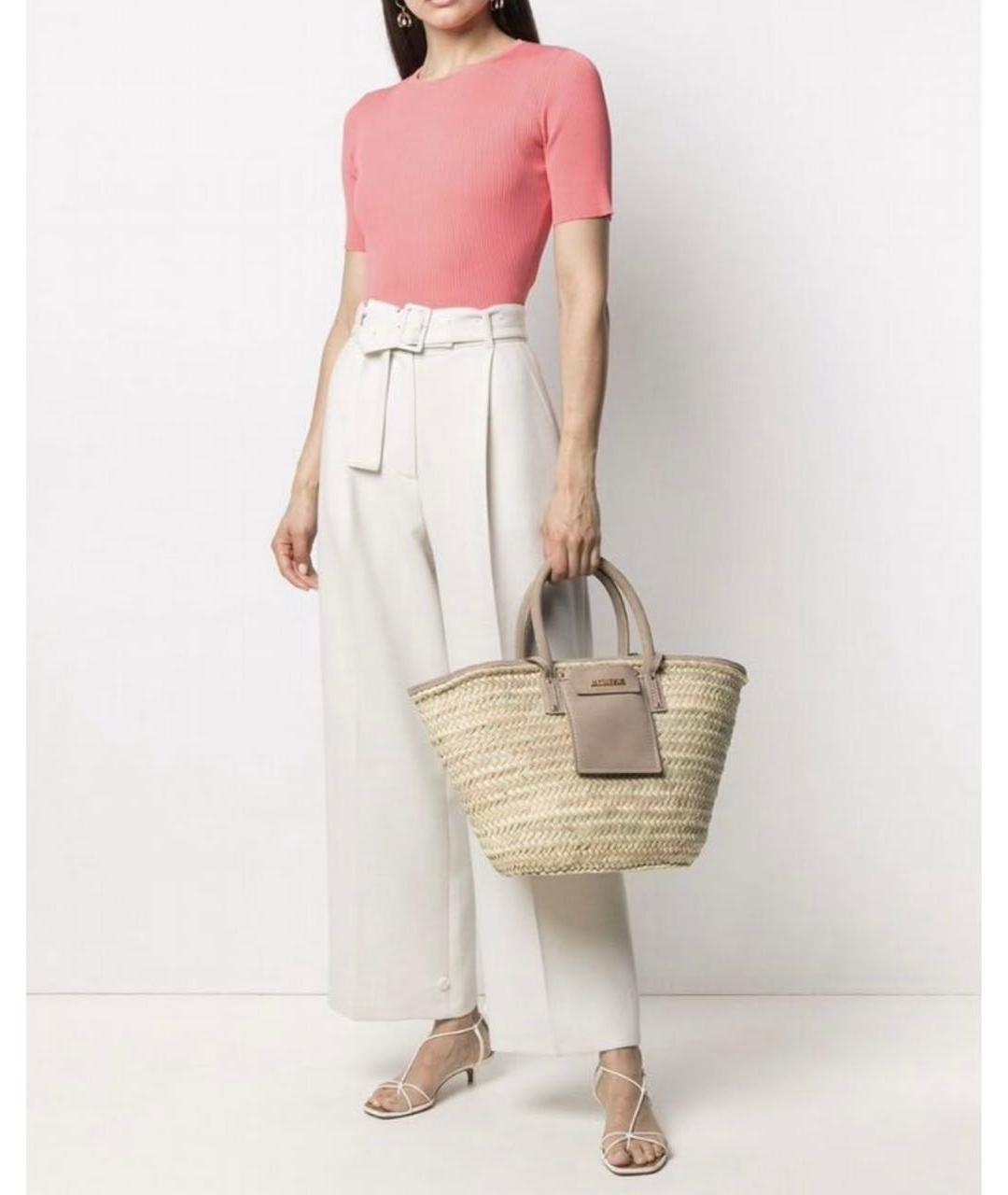 ZIMMERMANN Коралловая вискозная футболка, фото 8