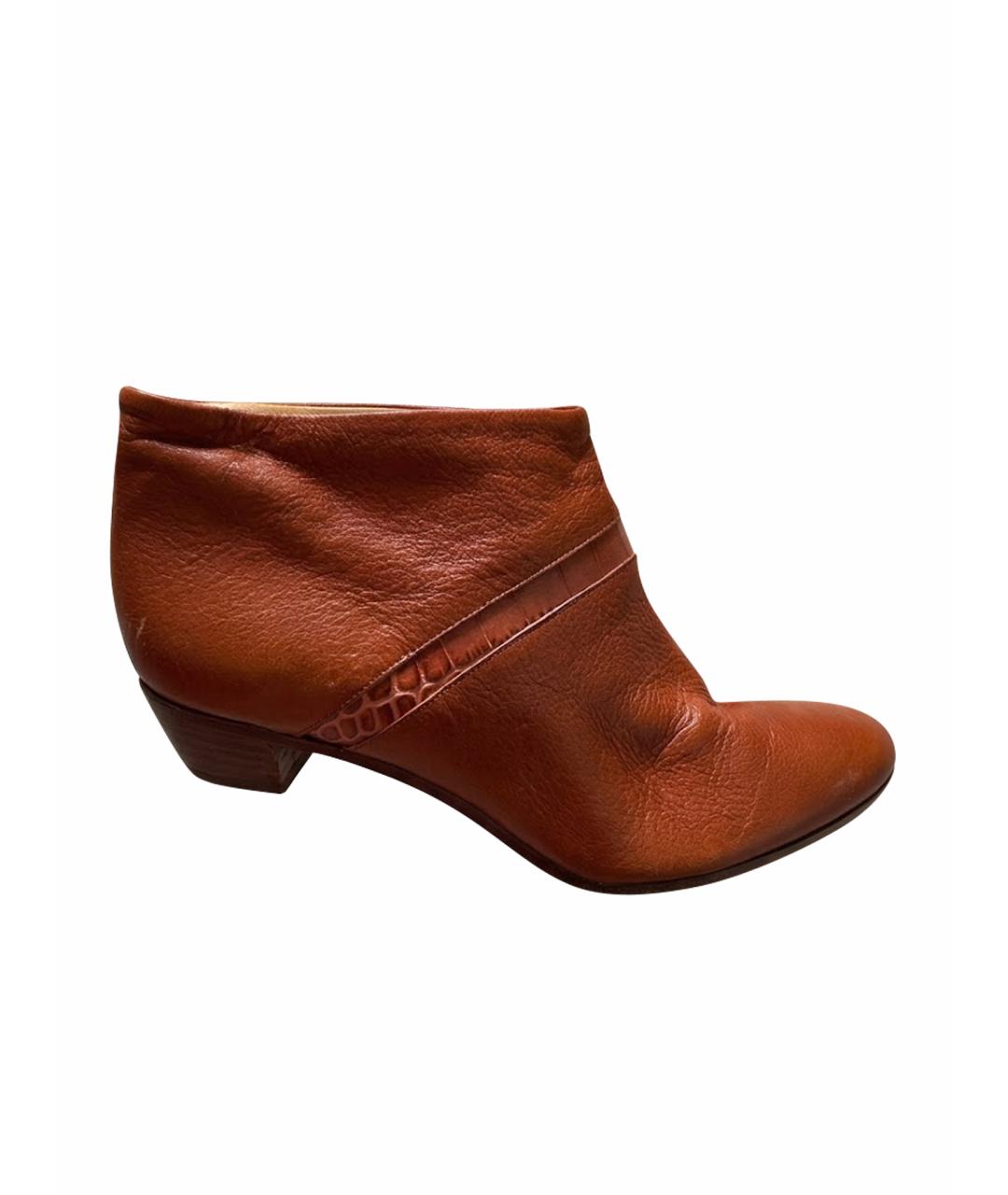 MAISON MARGIELA Коричневые кожаные ботинки, фото 1