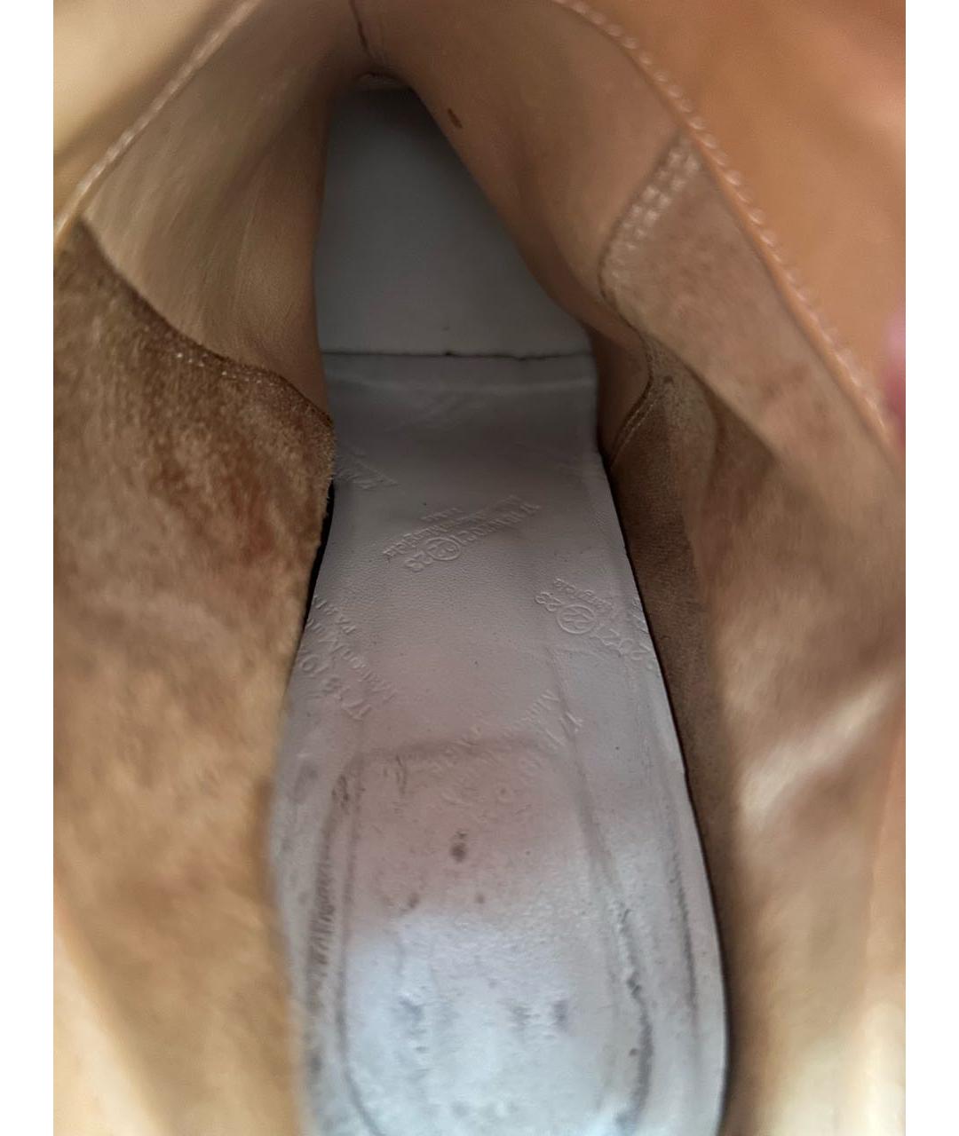 MAISON MARGIELA Коричневые кожаные ботинки, фото 5